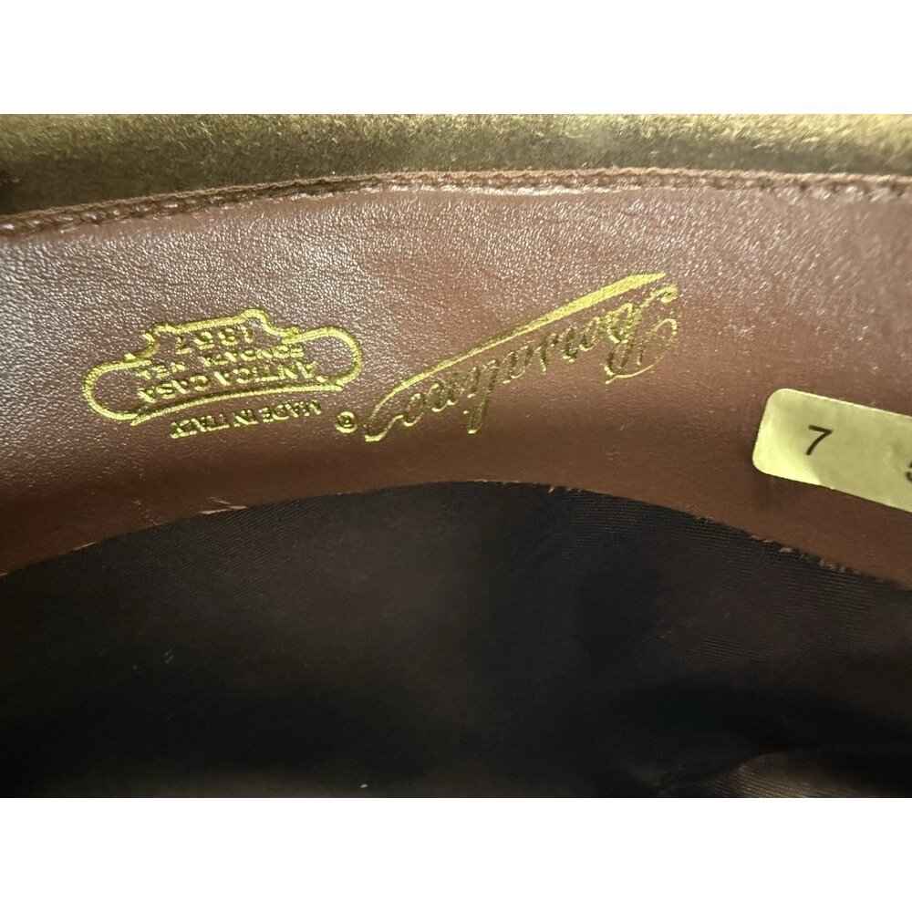 Borsalino Alessandria Boutique Brown Felt Fedora Hat Sz 57 US 7 1/8 VGT 1997 - Picture 4 of 8